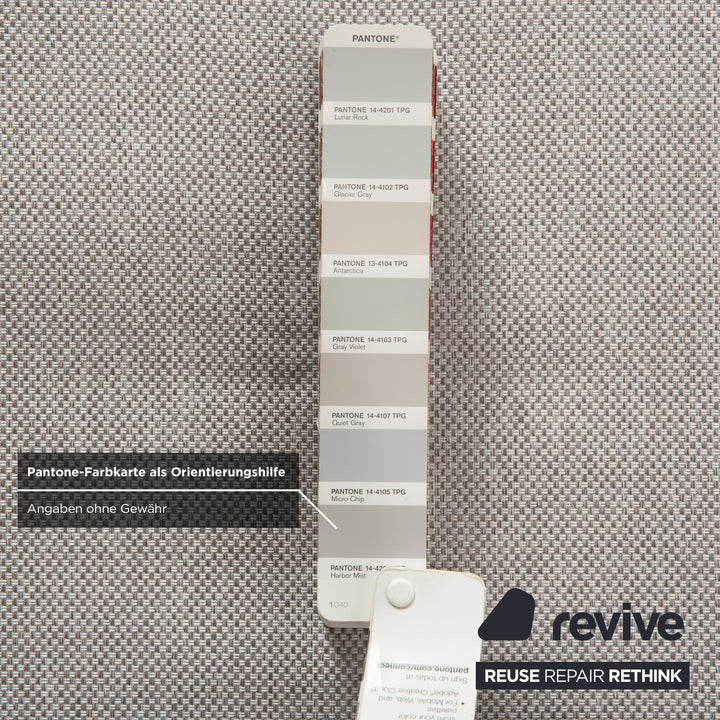 Ligne Roset Multy three-seater fabric grey manual sleeper function sofa couch reupholstery