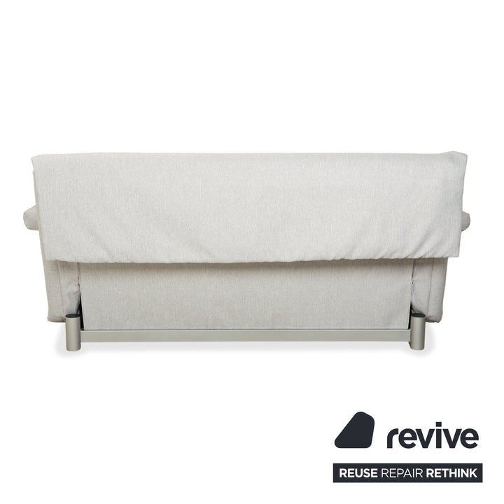 Ligne Roset Multy Dreisitzer Stoff Grau manuelle Schlaffunktion Sofa Couch Neubezug