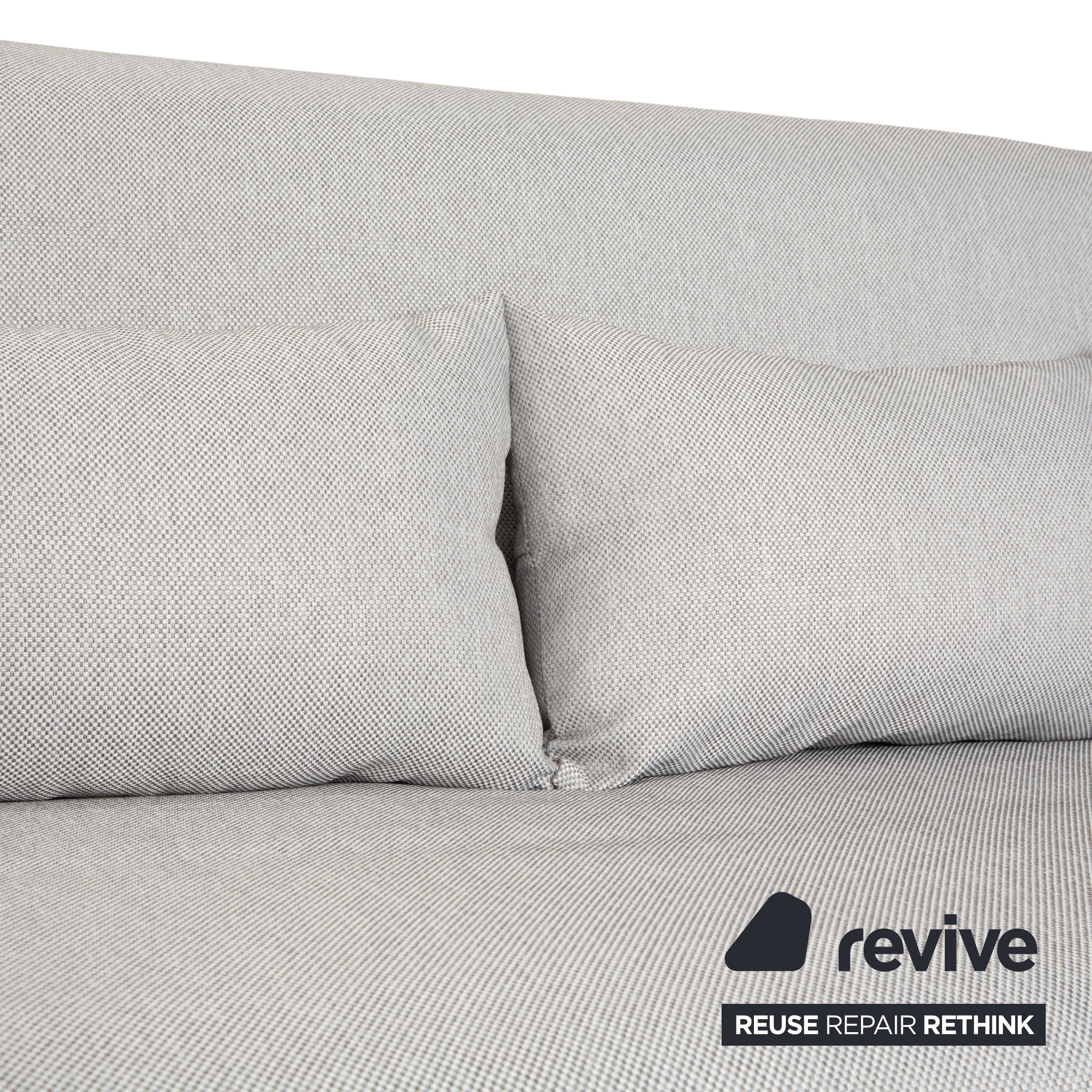 Réfection du canapé-lit manuel trois places Ligne Roset Multy en tissu gris