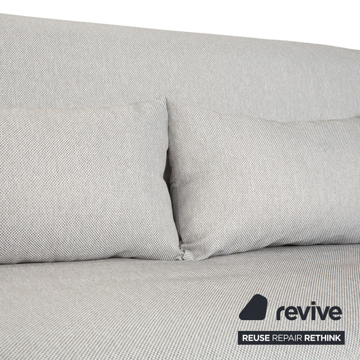 Ligne Roset Multy three-seater fabric grey manual sleeper function sofa couch reupholstery