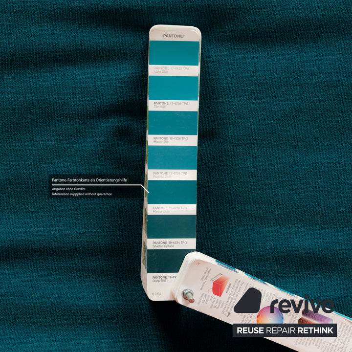 Ligne Roset Multy three-seater turquoise blue petrol incl. armrests sofa bed couch new cover