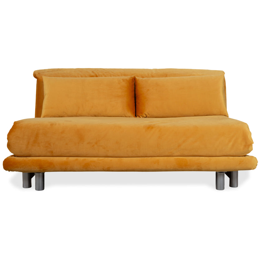 Ligne Roset Multy Velvet Three-Seater Yellow Gold Sleeper Function New Upholstery