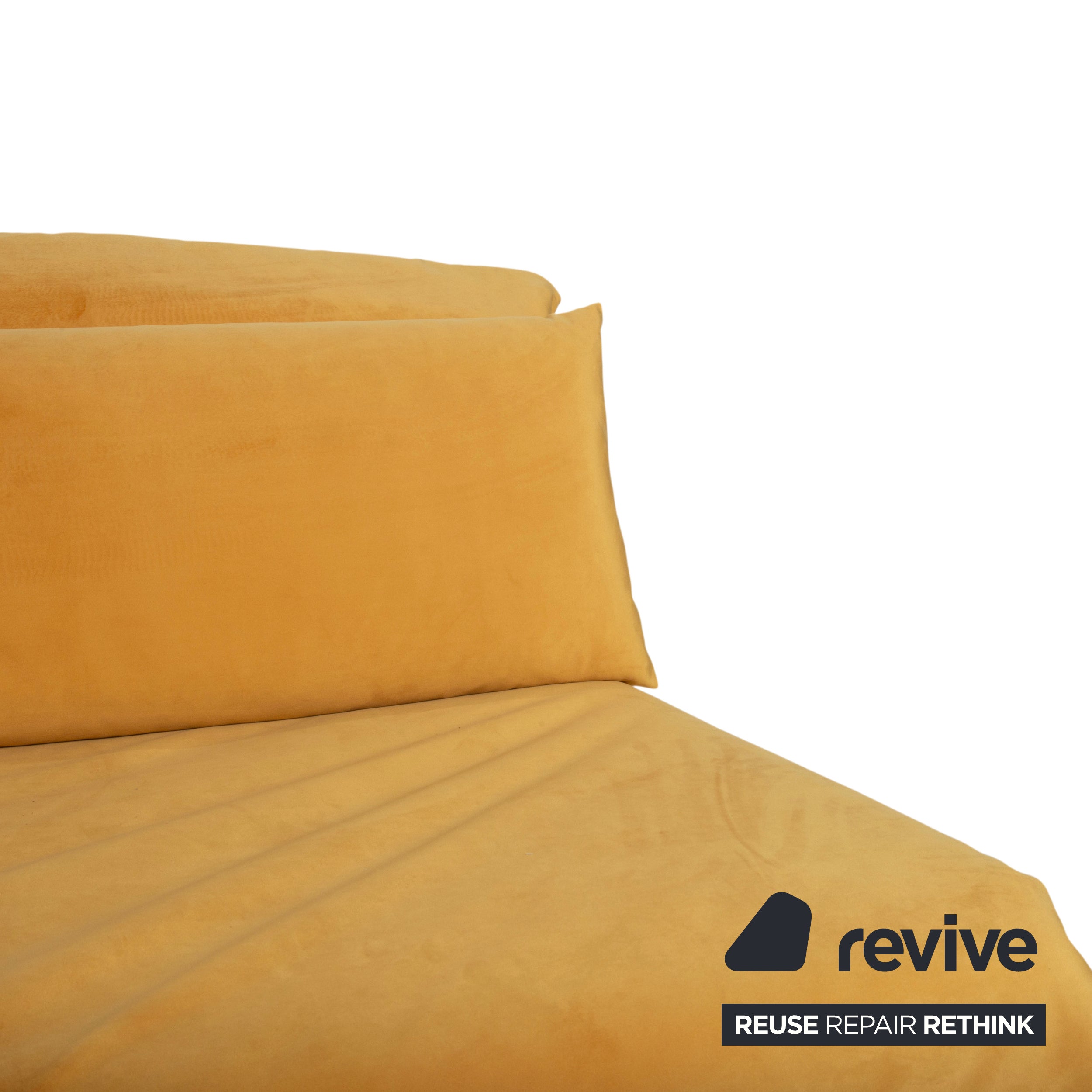Ligne Roset Multy Velvet Three-Seater Yellow Gold Sleeper Function New Upholstery