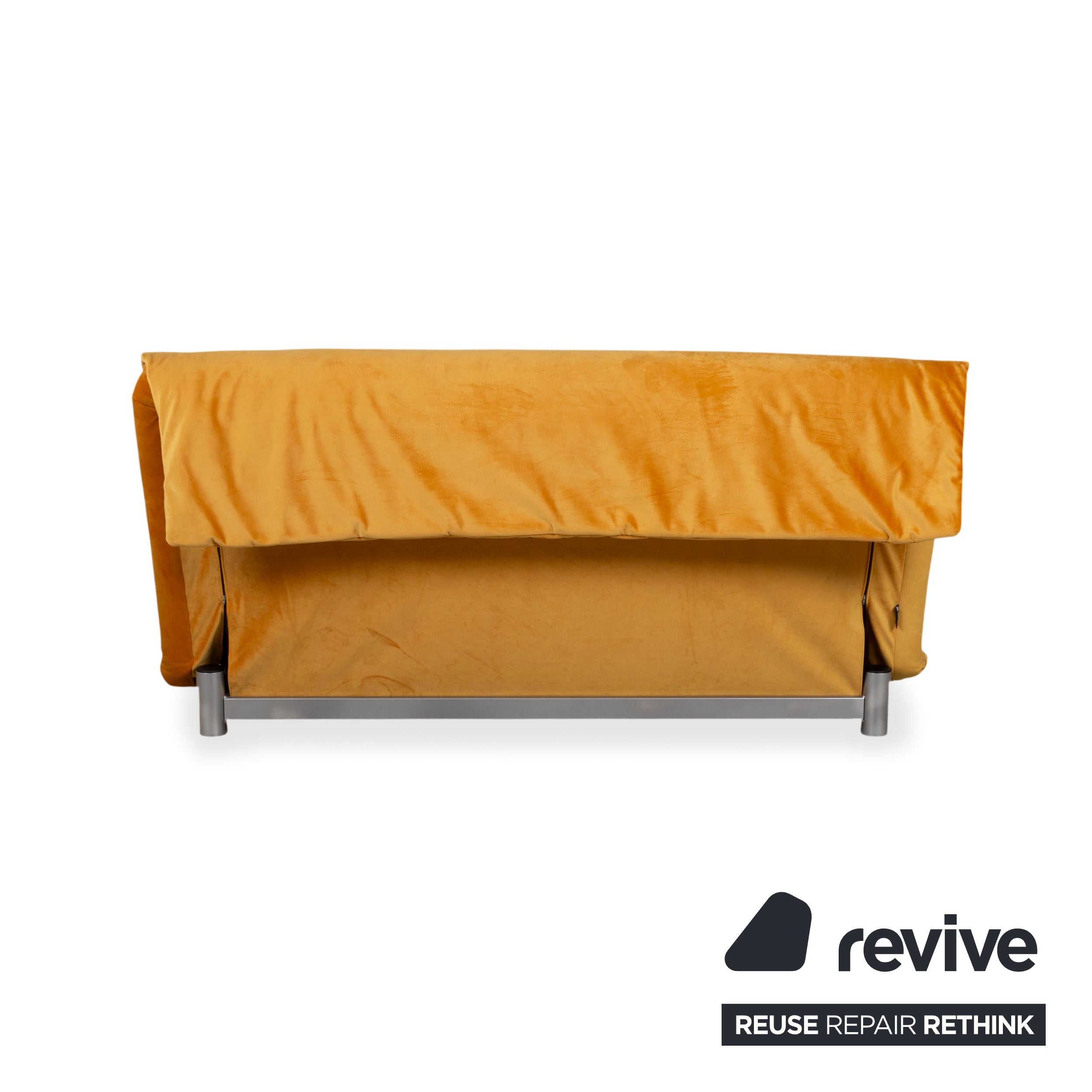 Ligne Roset Multy Velvet Three-Seater Yellow Gold Sleeper Function New Upholstery