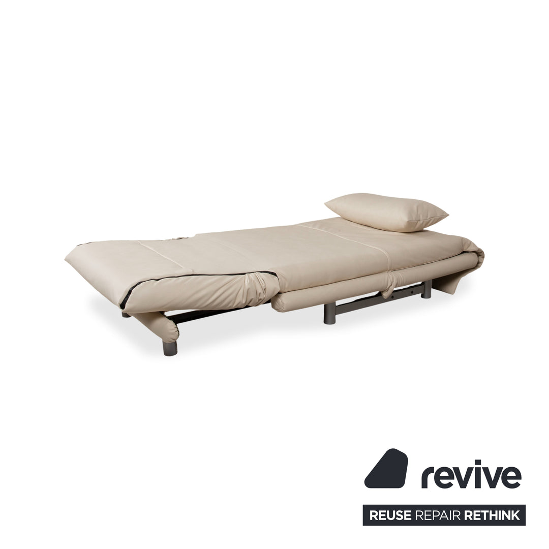 Ligne Roset Multy Sessel Creme Beige Neubezug veganes Leder GAVIN 100 manuelle Funktion Schlaffunktion