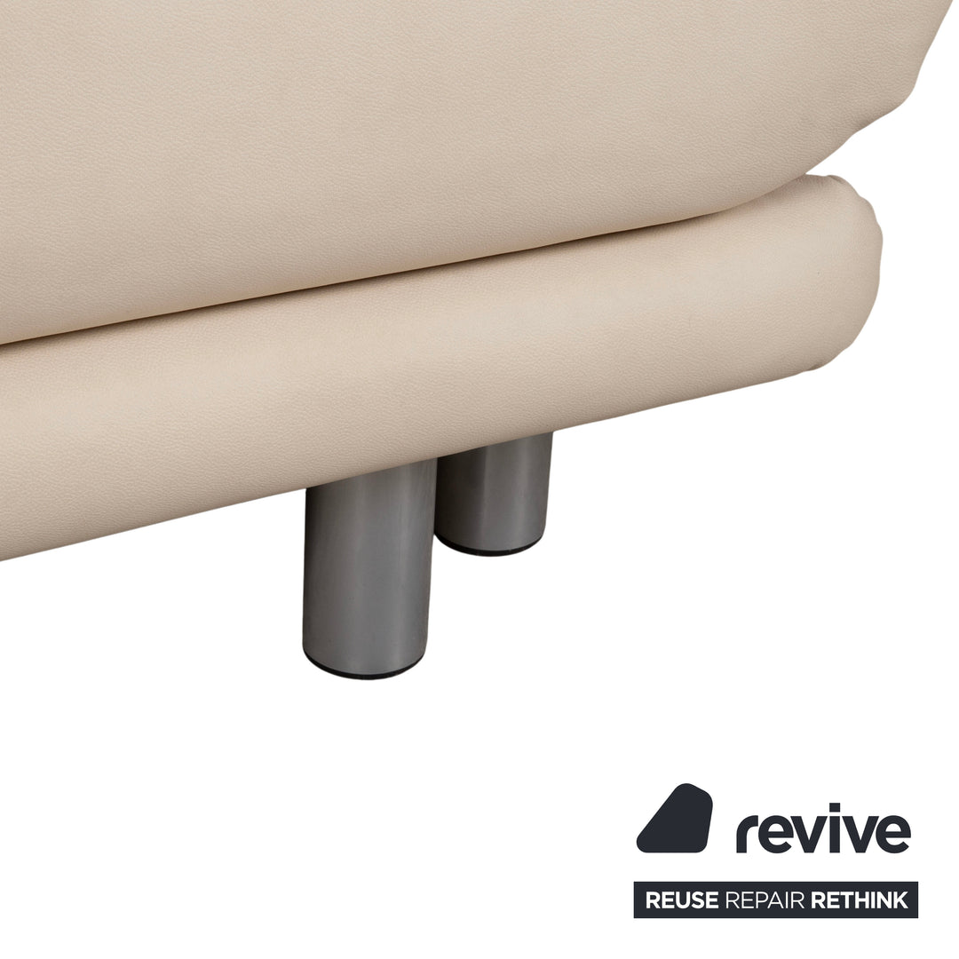 Ligne Roset Multy Sessel Creme Beige Neubezug veganes Leder GAVIN 100 manuelle Funktion Schlaffunktion