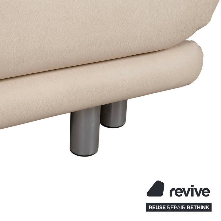 Ligne Roset Multy Sessel Creme Beige Neubezug veganes Leder GAVIN 100 manuelle Funktion Schlaffunktion
