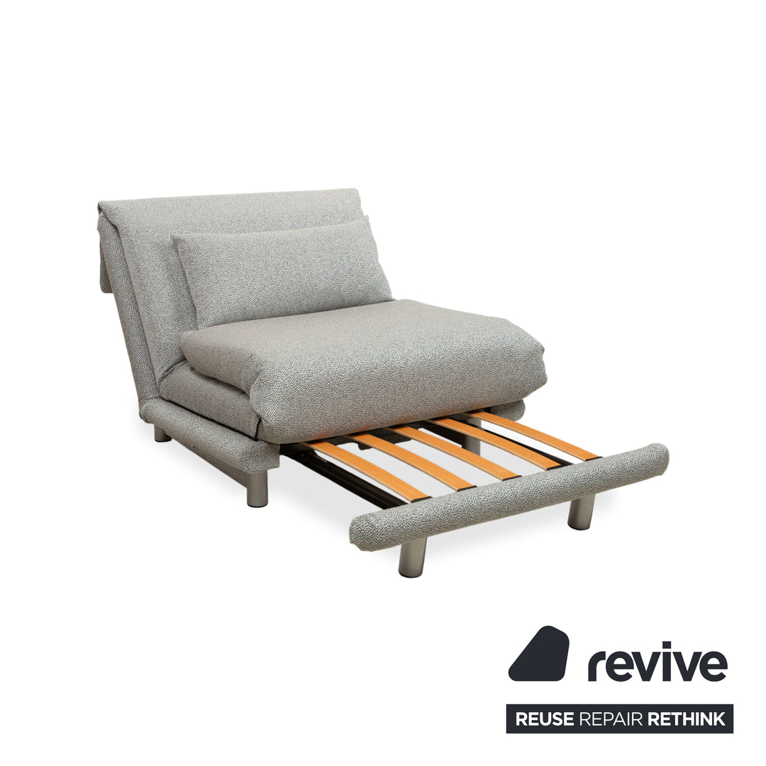 Ligne Roset Multy Sessel Grau manuelle Schlaffunktion Neubezug GLOW 502