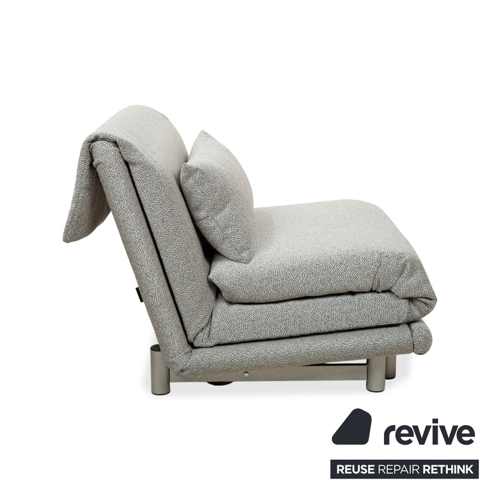 Ligne Roset Multy Sessel Grau manuelle Schlaffunktion Neubezug GLOW 502