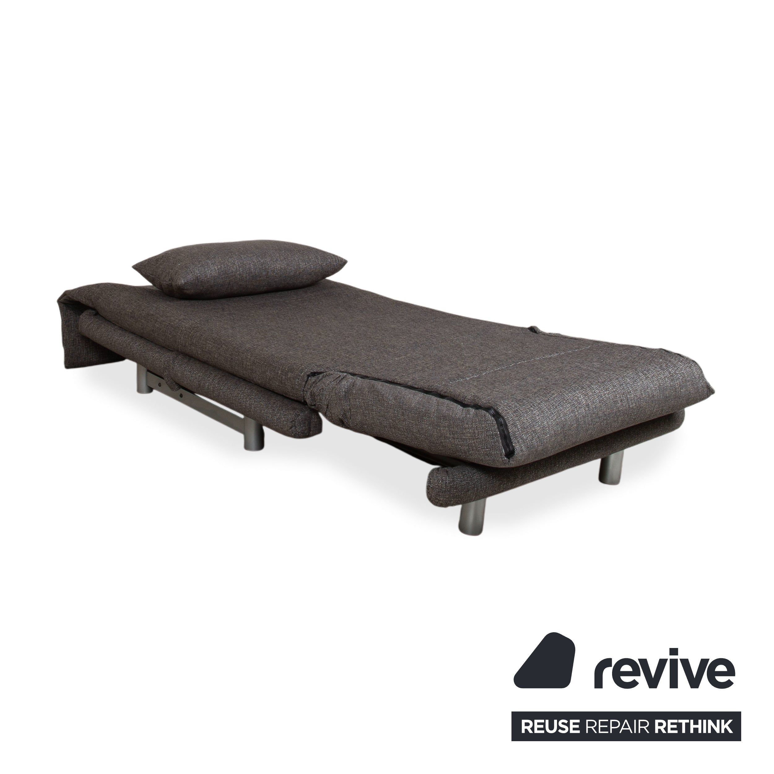 Ligne Roset Multy Sessel Stoff Grau Neubezug ALESSIO 131 manuelle Funktion