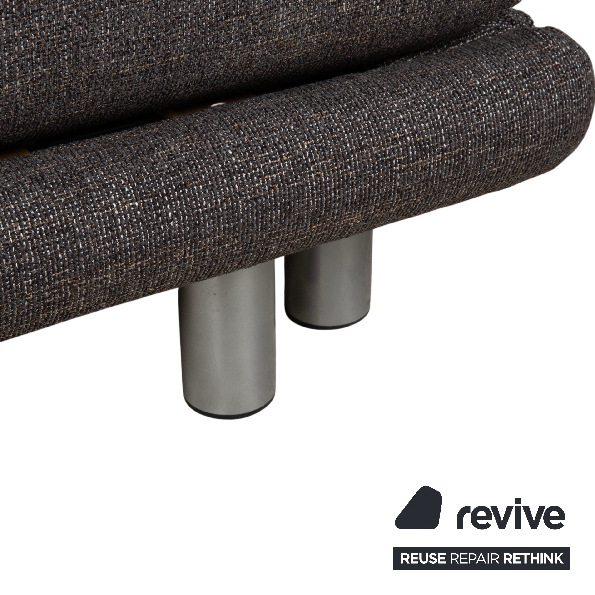 Ligne Roset Multy Sessel Stoff Grau Neubezug ALESSIO 131 manuelle Funktion