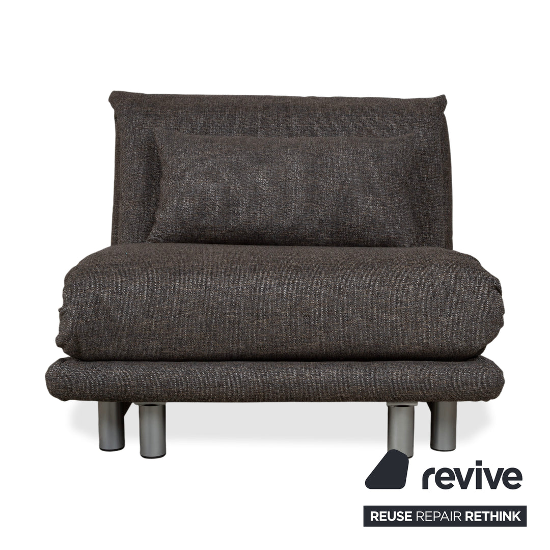 Ligne Roset Multy Sessel Stoff Grau Neubezug ALESSIO 131 manuelle Funktion