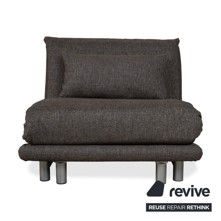 Ligne Roset Multy Sessel Stoff Grau Neubezug ALESSIO 131 manuelle Funktion