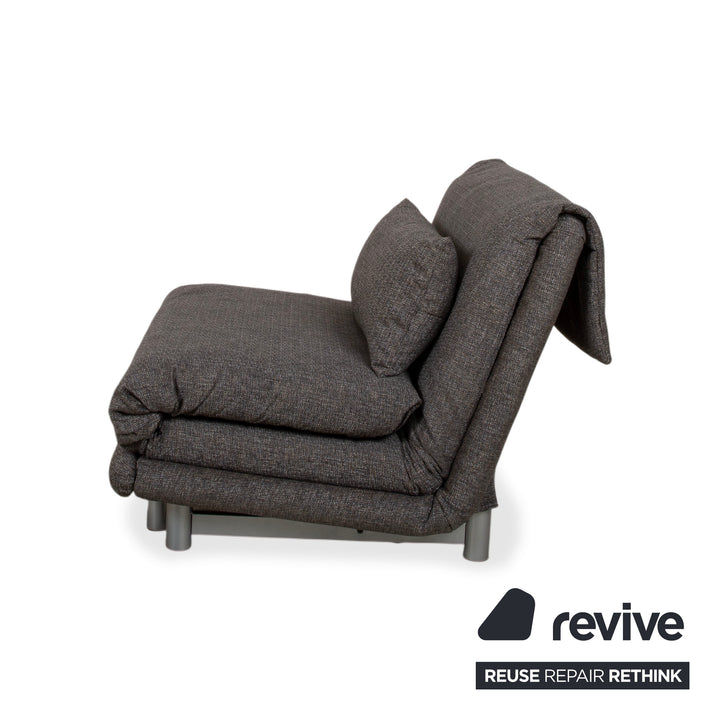 Ligne Roset Multy Sessel Stoff Grau Neubezug ALESSIO 131 manuelle Funktion