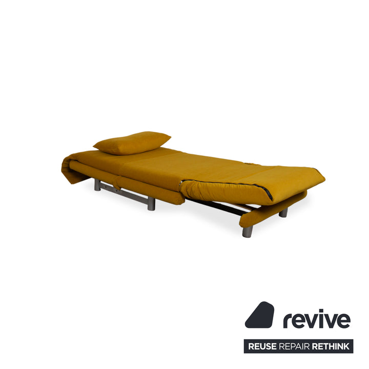 Ligne Roset Multy Tissu Fauteuil Jaune Moutarde fonction manuelle fonction couchage Revêtement neuf MALOU 150