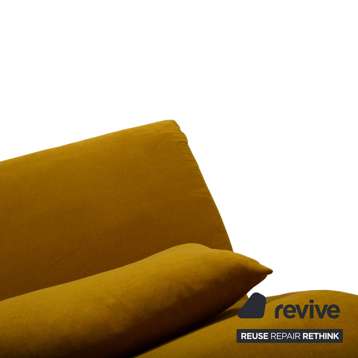 Ligne Roset Multy Tissu Fauteuil Jaune Moutarde fonction manuelle fonction couchage Revêtement neuf MALOU 150