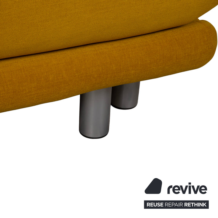 Ligne Roset Multy Tissu Fauteuil Jaune Moutarde fonction manuelle fonction couchage Revêtement neuf MALOU 150