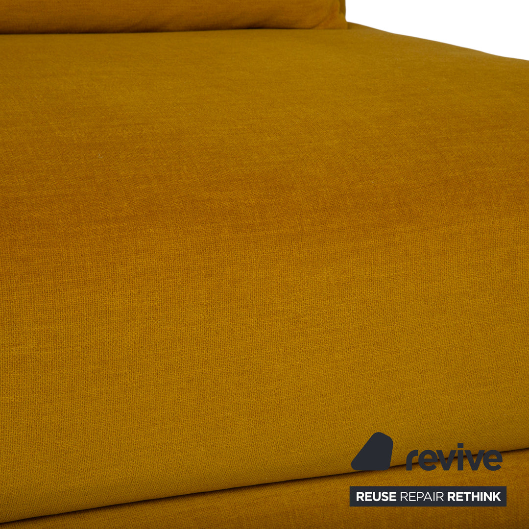 Ligne Roset Multy Tissu Fauteuil Jaune Moutarde fonction manuelle fonction couchage Revêtement neuf MALOU 150