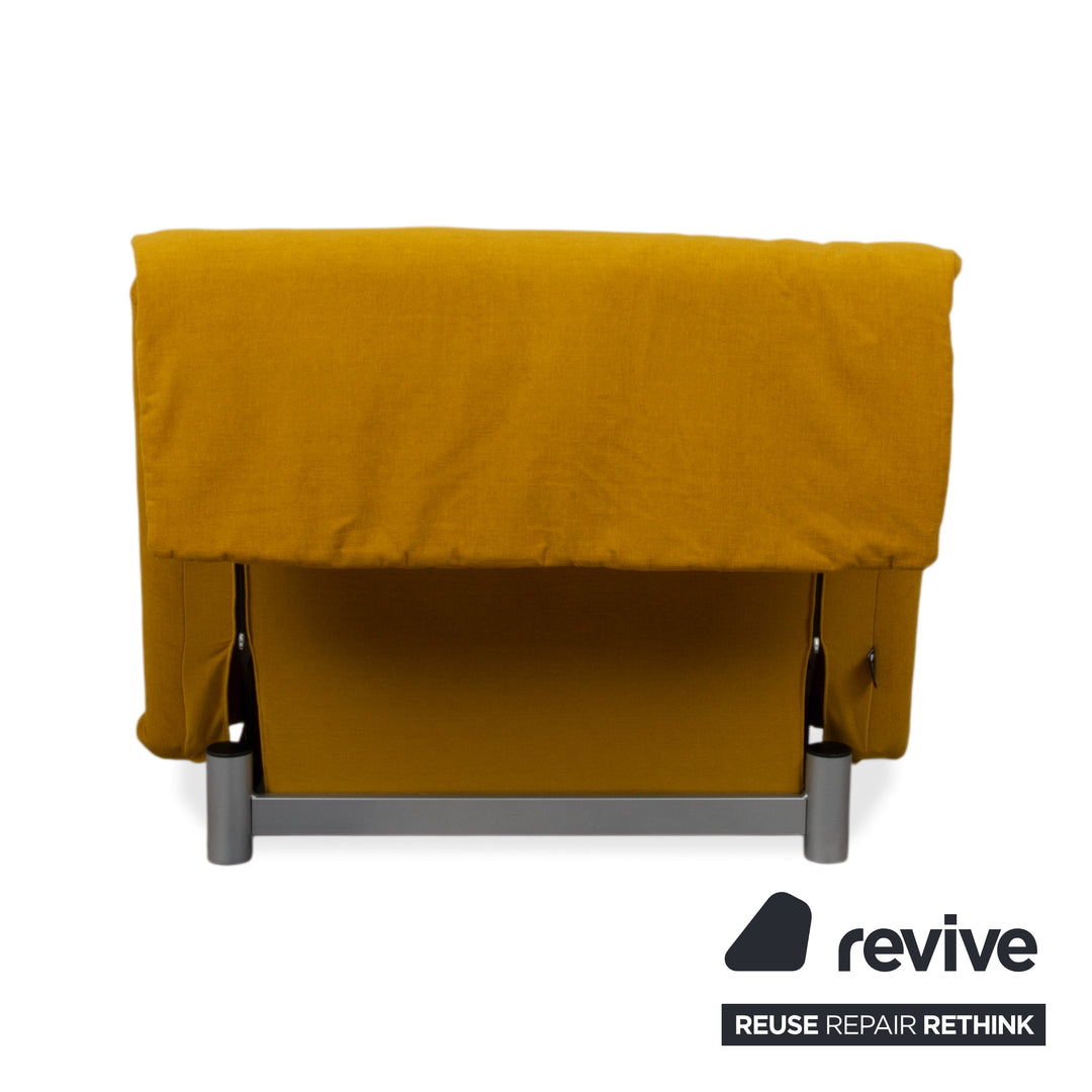 Ligne Roset Multy Tissu Fauteuil Jaune Moutarde fonction manuelle fonction couchage Revêtement neuf MALOU 150