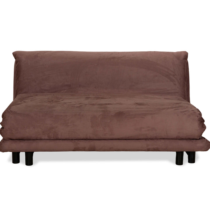 Canapé-lit 3 places Ligne Roset en tissu multicolore beige marron, housse neuve