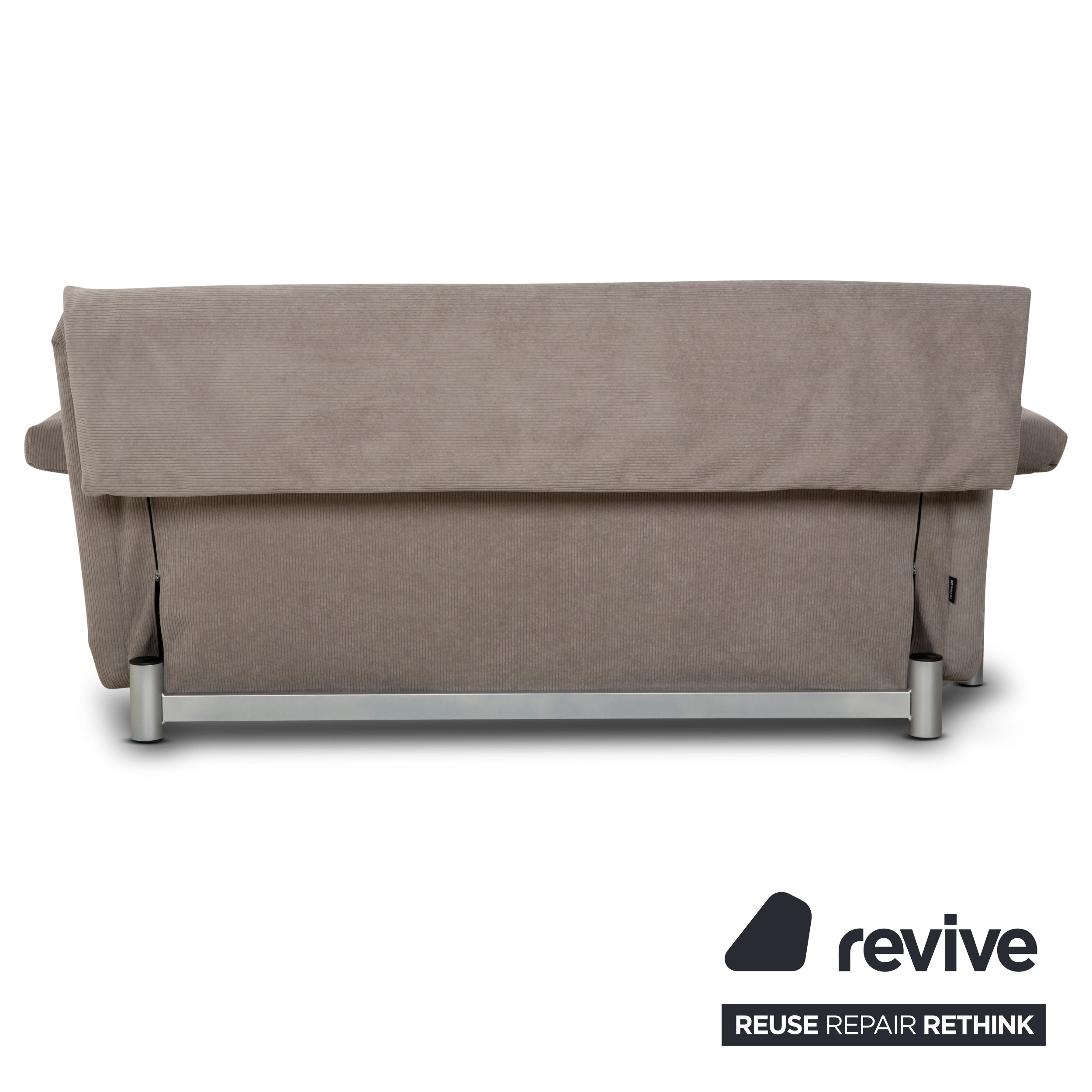 Ligne roset Canapé 3 places en tissu Multy beige gris clair, canapé convertible, fonction couchage, nouvelle housse