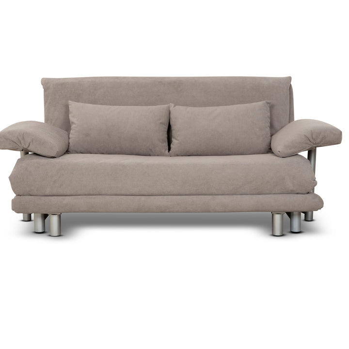 ligne roset Multy Stoff Dreisitzer Beige Hellgrau Sofa Couch Schlafsofa Schlaffunktion Neubezug