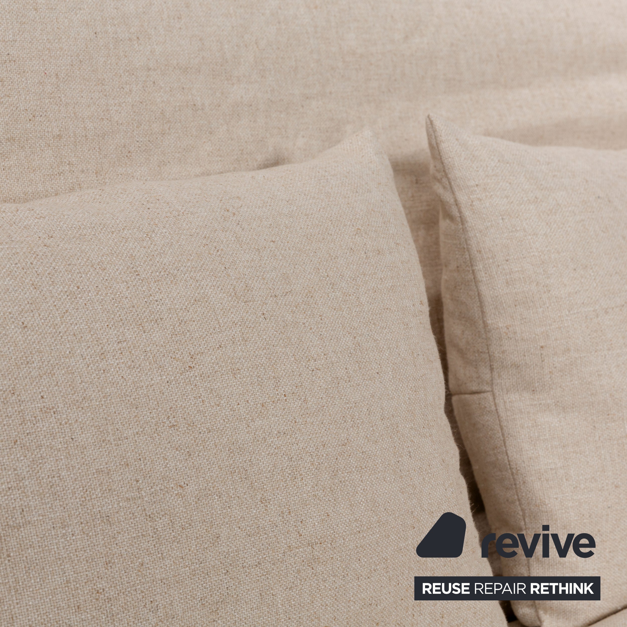 Canapé-lit 3 places Ligne Roset Multy en tissu beige à fonction manuelle avec accoudoirs