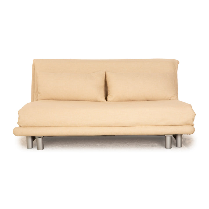 Ligne roset Canapé lit 3 places en tissu Multy beige fonction manuelle housse neuve