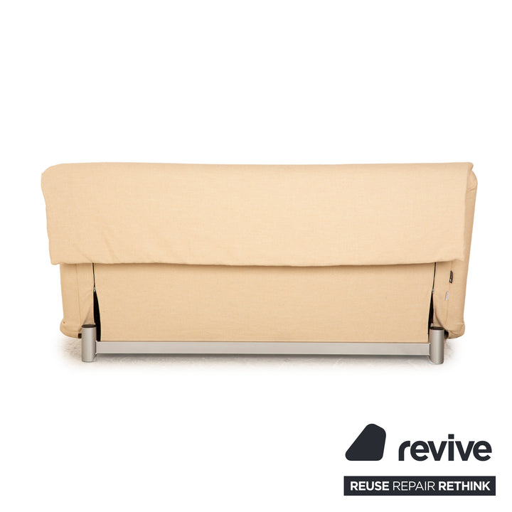 Ligne roset Canapé lit 3 places en tissu Multy beige fonction manuelle housse neuve