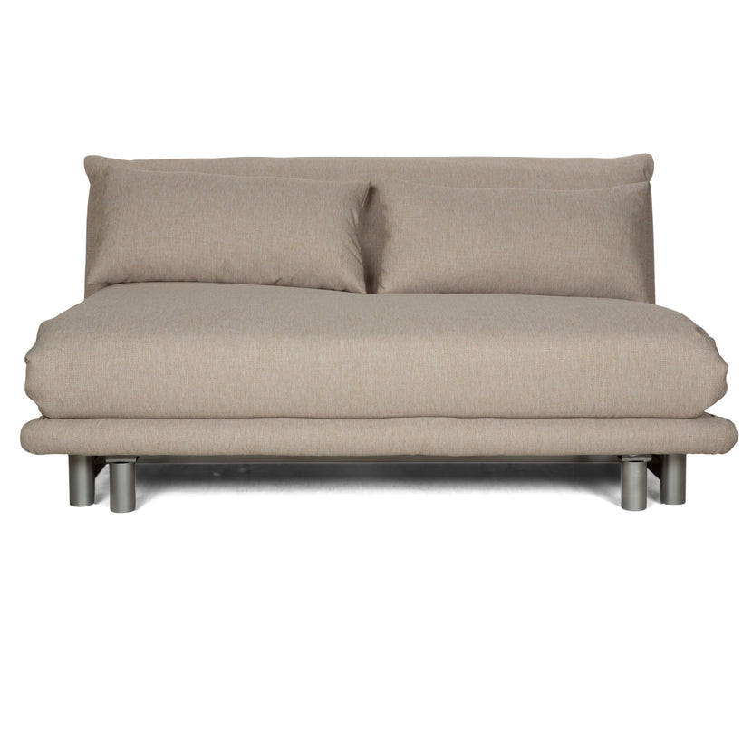 Ligne Roset Multy Fabric 3 Seater Beige Sofa Couch Sofa Bed Reupholstered