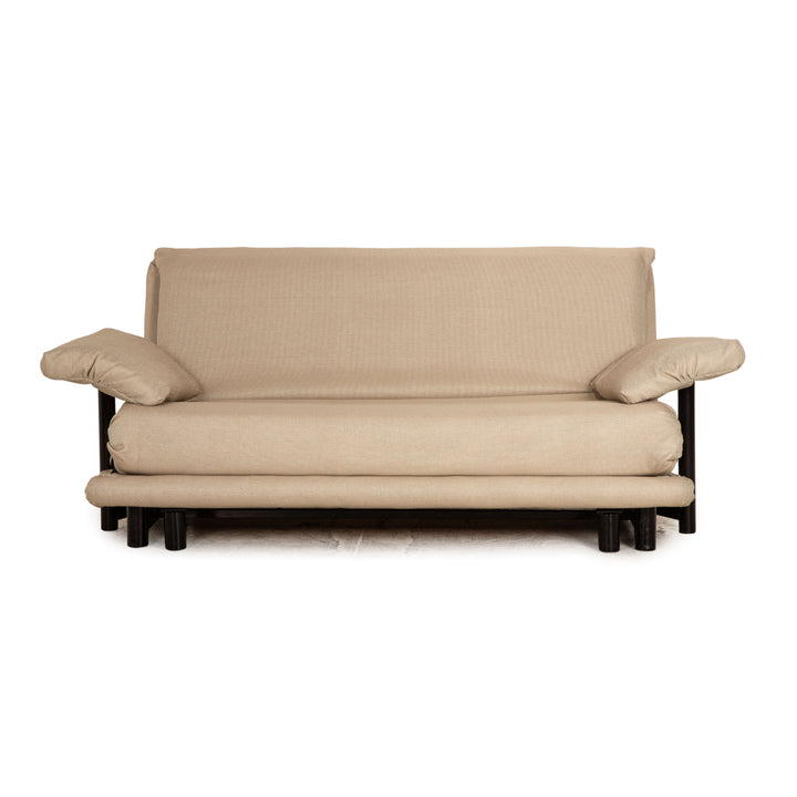 Ligne Roset Multy Fabric 3 Seater Beige Sofa Couch Sofa Bed Reupholstered