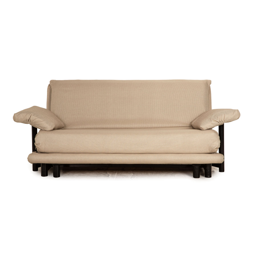 Ligne Roset Multy Fabric 3 Seater Beige Sofa Couch Sofa Bed Reupholstered