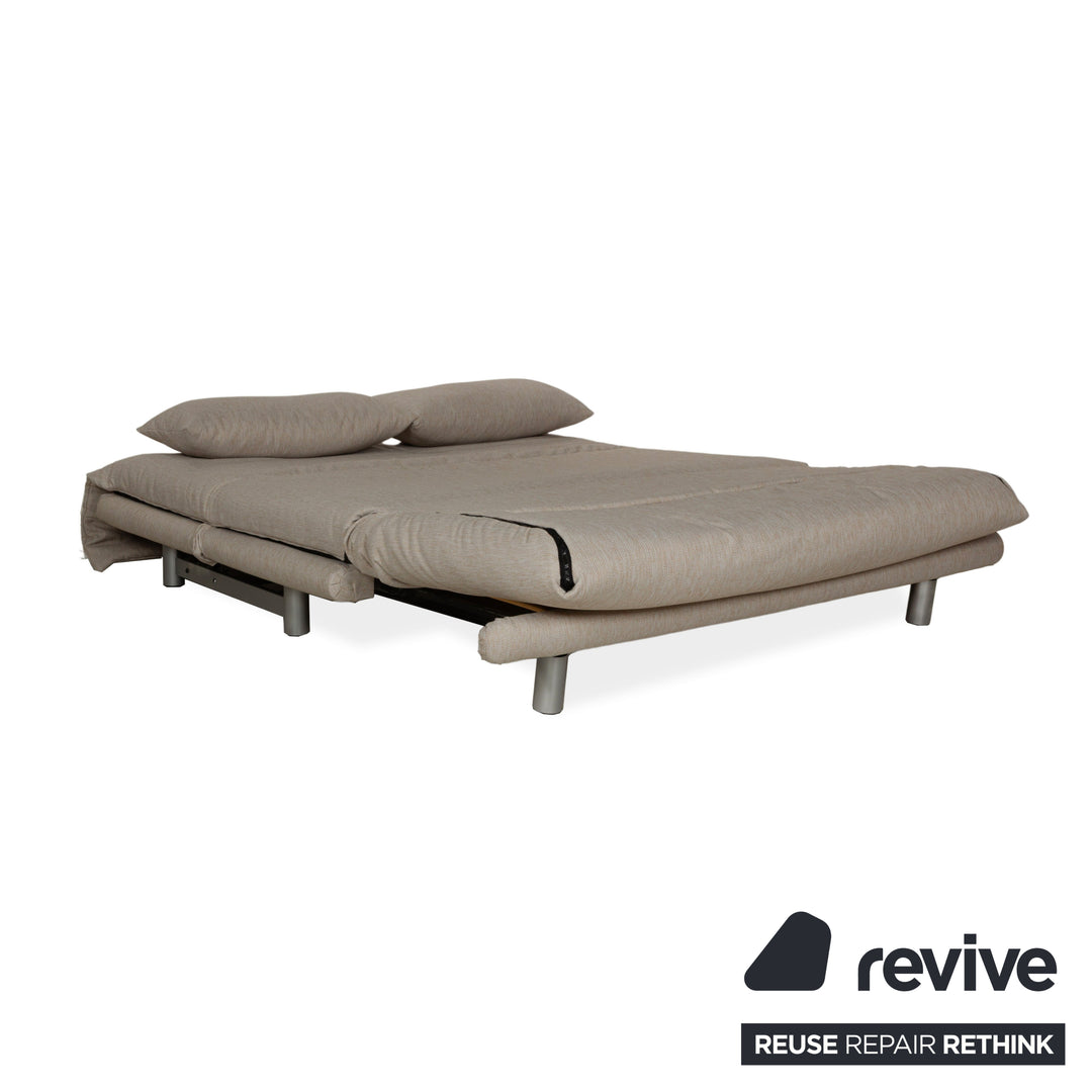ligne roset Multy Stoff Dreisitzer Beige Sofa Couch Schlafsofa Neubezug