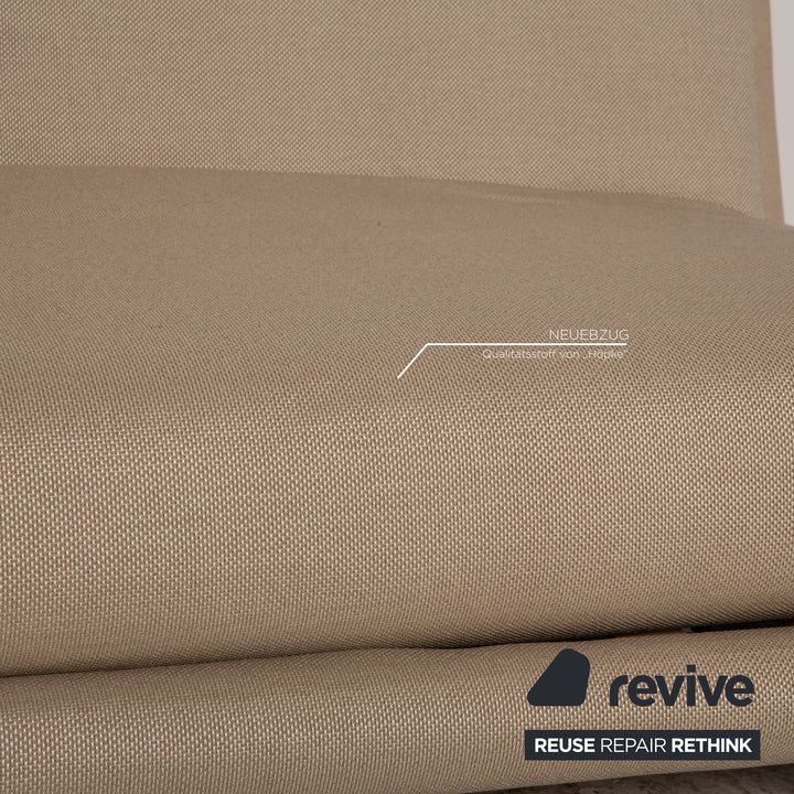 Ligne roset Canapé 3 places en tissu Multy beige, housse neuve