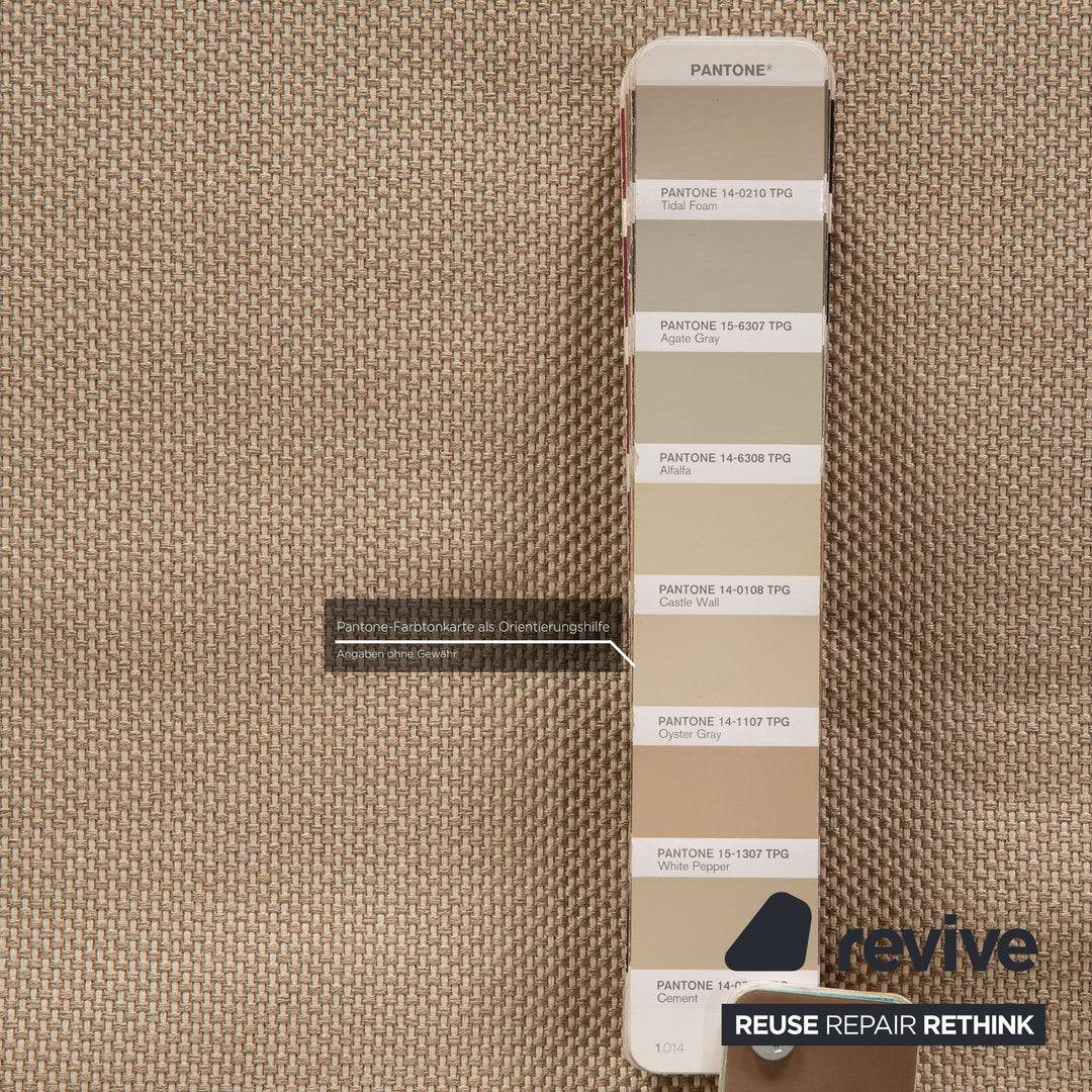 Ligne roset Canapé 3 places en tissu Multy beige, housse neuve