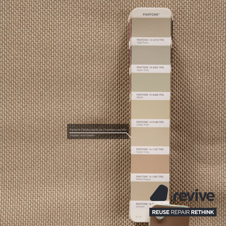 Ligne roset Canapé 3 places en tissu Multy beige, housse neuve