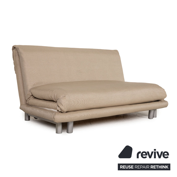 Ligne roset Canapé 3 places en tissu Multy beige, housse neuve