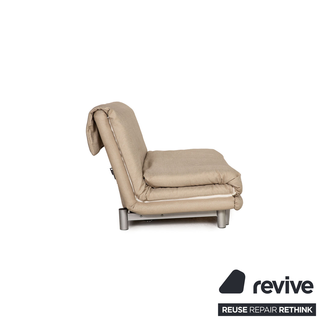 Ligne roset Canapé 3 places en tissu Multy beige, housse neuve