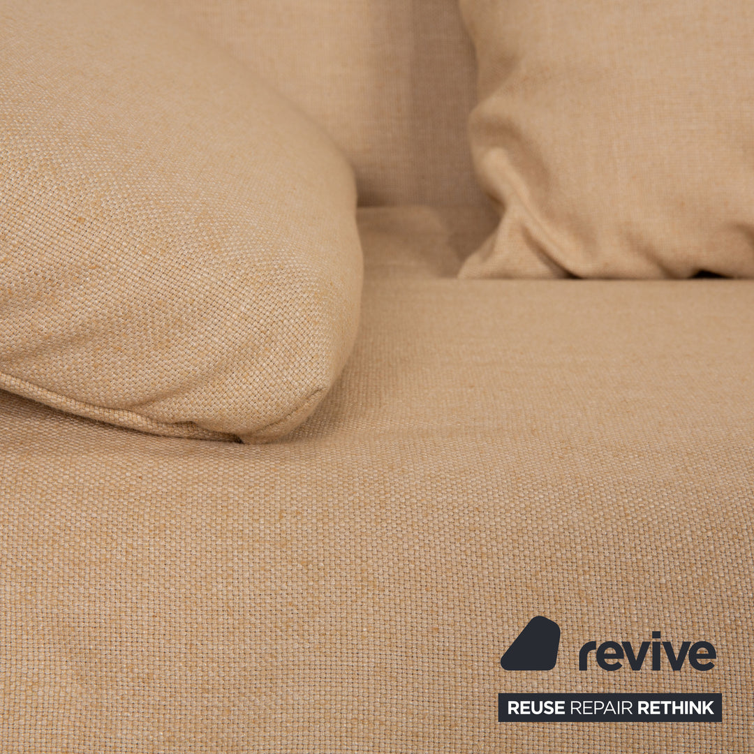 Ligne roset Canapé 3 places en tissu Multy Beige, canapé-lit, fonction couchage