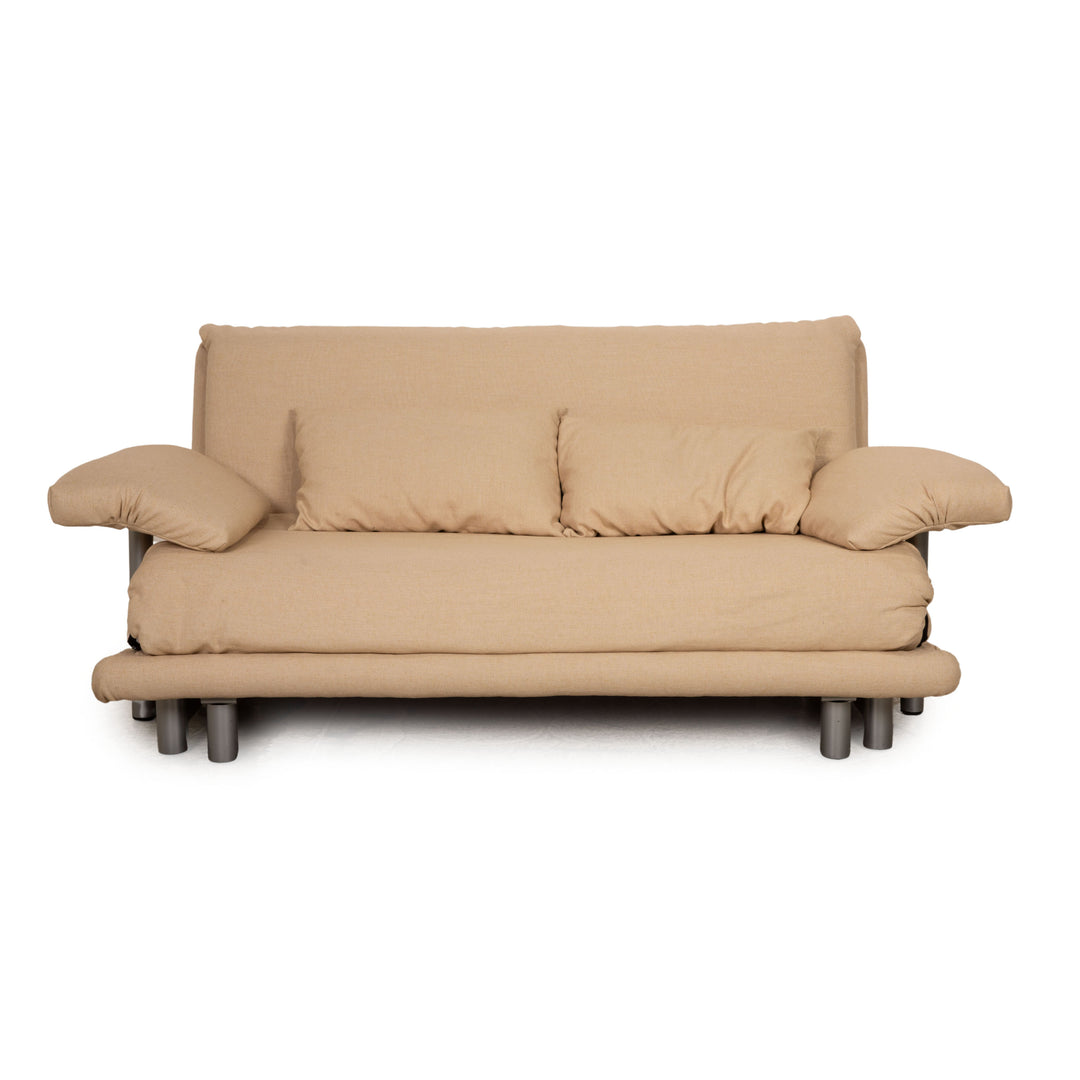 ligne roset Multy Stoff Dreisitzer Beige Sofa Couch Schlafsofa Schlaffunktion