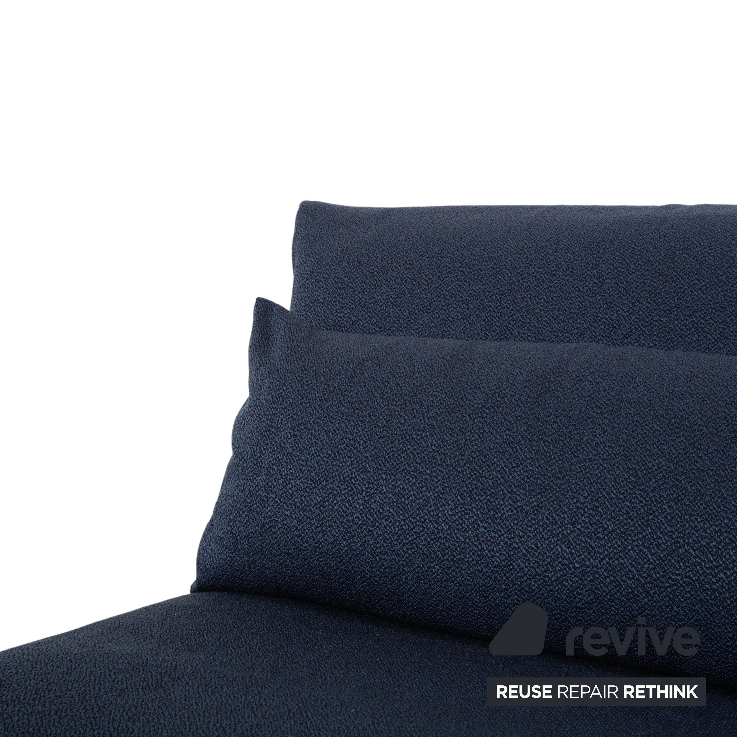 Ligne Roset Multy Tissu trois places bleu gris marine fonction manuelle canapé convertible