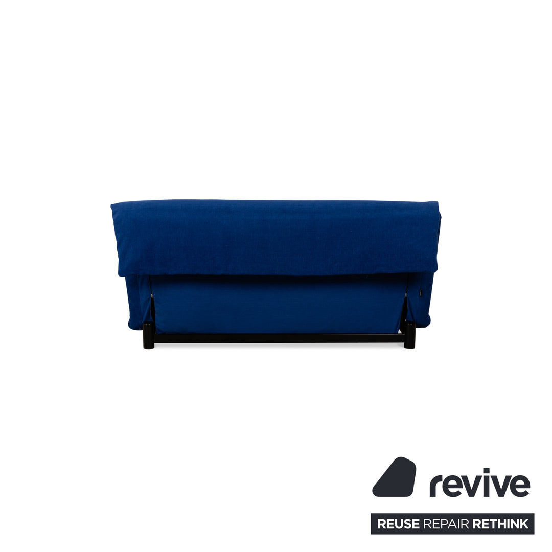 Canapé convertible 3 places en tissu Multy Ligne Roset bleu à fonction manuelle