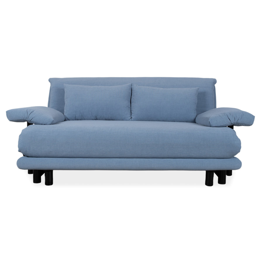 Ligne Roset Multy Stoff Dreisitzer Blau Manuelle Funktion Sofa Couch Schlafsofa