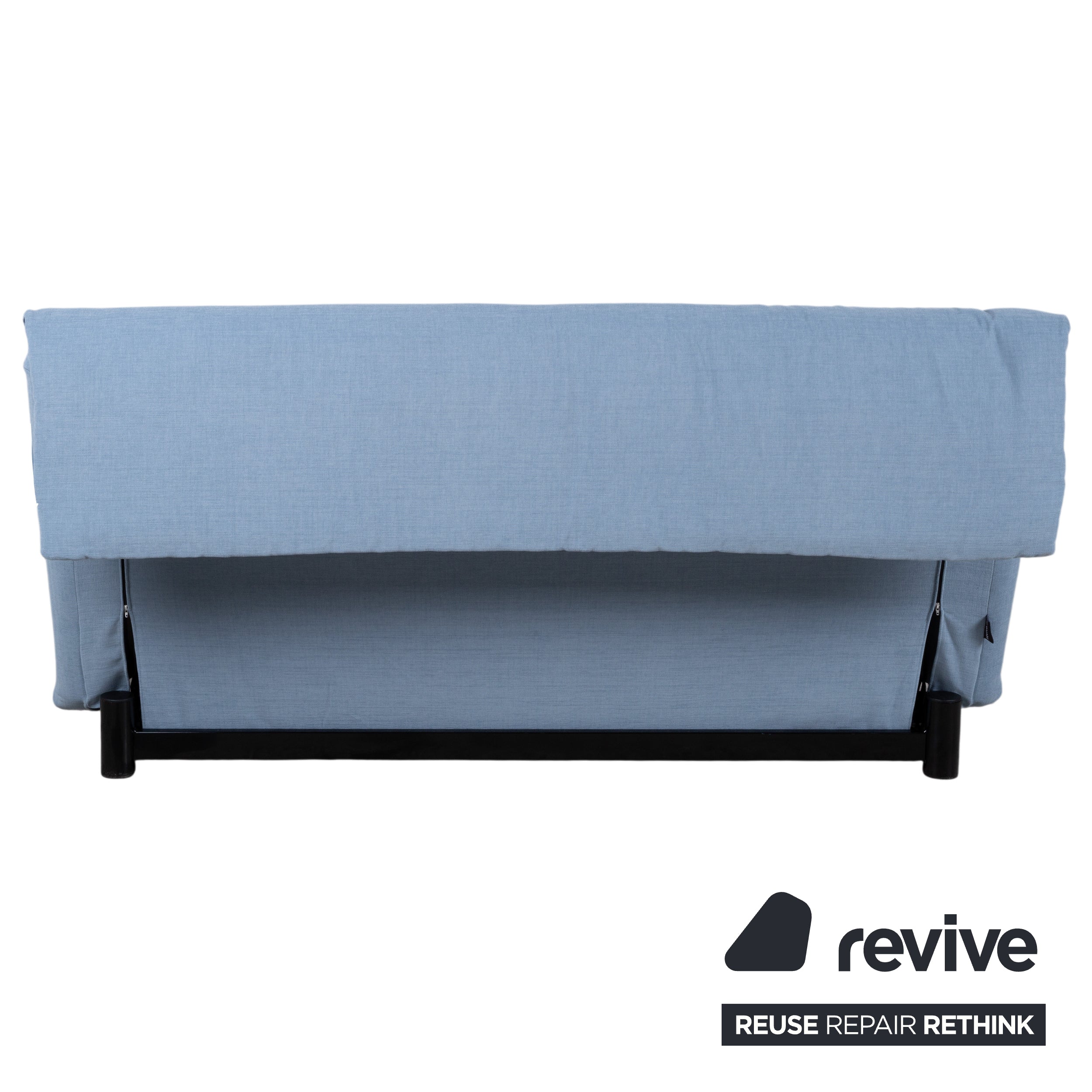 Ligne Roset Multy Fabric Three-Seater Blue Manual Function Sofa Couch Sofa Bed