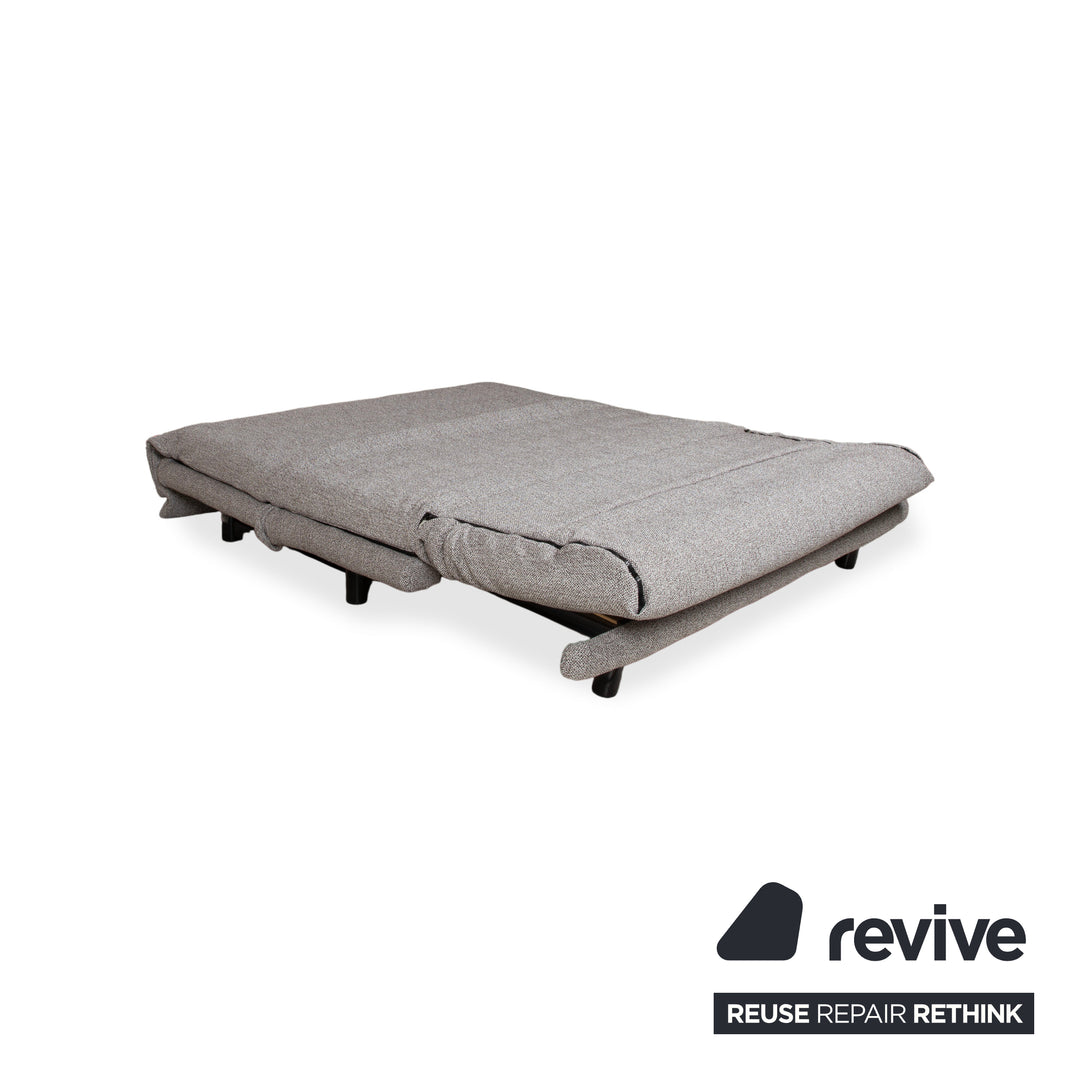 Ligne Roset Multy Fabric Three-Seater Grey Manual Sleep Function Sofa Couch