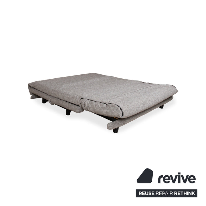 Ligne Roset Multy Fabric Three-Seater Grey Manual Sleep Function Sofa Couch