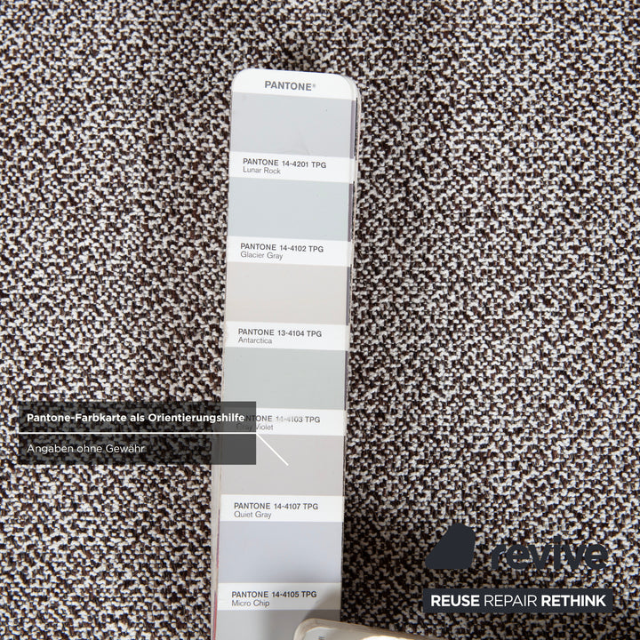 Ligne Roset Multy Fabric Three-Seater Grey Manual Sleep Function Sofa Couch