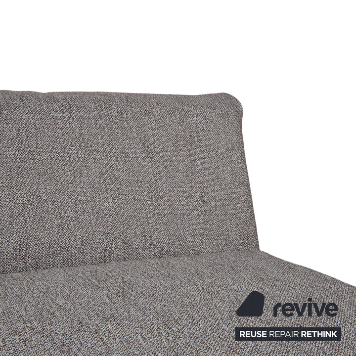Ligne Roset Multy Fabric Three-Seater Grey Manual Sleep Function Sofa Couch
