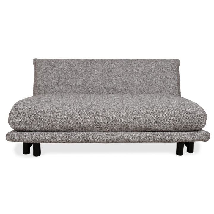 Ligne Roset Multy Fabric Three-Seater Grey Manual Sleep Function Sofa Couch
