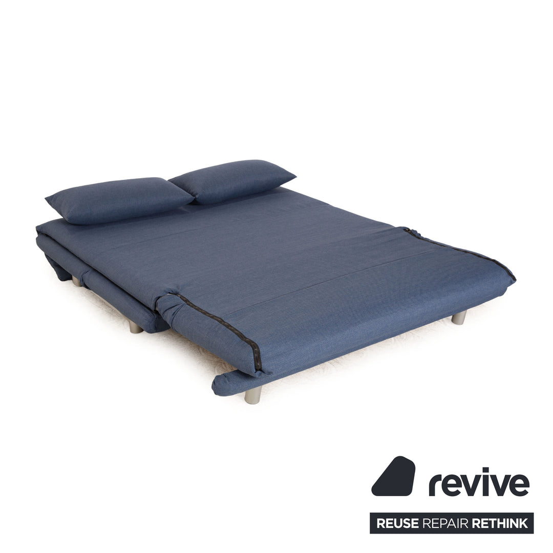 Ligne Roset Multy Tissu 3 Places Canapé Lit Bleu Housse Neuf